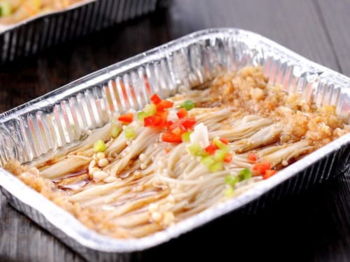 浩口镇锡纸烤金针菇
